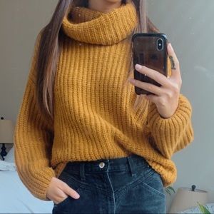 Topshop Super Soft Funnel Neck Knitted Sweater